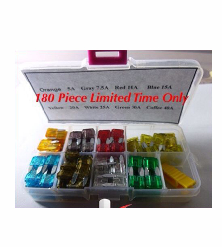 Mini Blade Fuse Kit 180 pieces