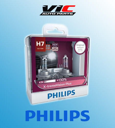 Philips X-tremeVision +130 H7 Car Bulbs (Twin)