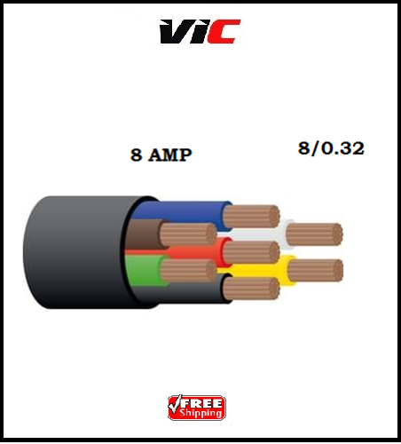 CABLE 30m, 2.5MM, 7 CORE for TRAILER, CARAVAN, BOAT, 4WD