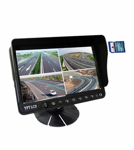 7″ Monitor HD 12/36V Reversing Rearview 4PIN CCD Camera Kit Car Truck Caravan