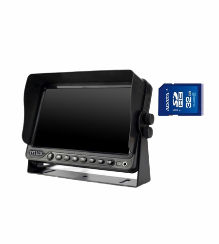7″ Monitor HD 12/36V Reversing Rearview 4PIN CCD Camera Kit Car Truck Caravan