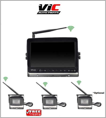 9″ LCD MONITOR REVERSING CAMERA REAR VIEW KIT 12V, 24V, 36V FOR CARAVAN & TRUCKS