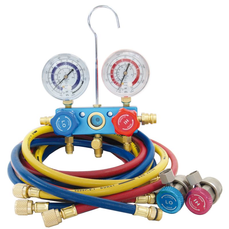 MANIFOLD AND GAUGE SET WITH 72″ HOSES AND COUPLERS *** REPAIR KIT A18-4522 ***