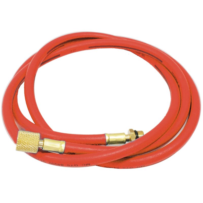 36IN R134A CHARGING HOSE RED