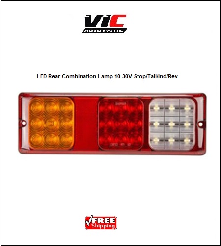ROADVISION LED COMBINATION LAMP TRIPLE BR310 SERIES 10-30V STOP/TAIL/REV SURFACE MOUNT