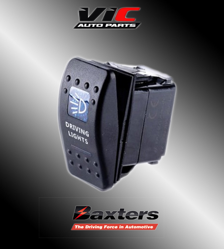 BAXTERS BLUE DRIVING LAMPS LIGHTS ROCKER SWITCH 12V/24V CAR DASH MOUNT BRSW-008
