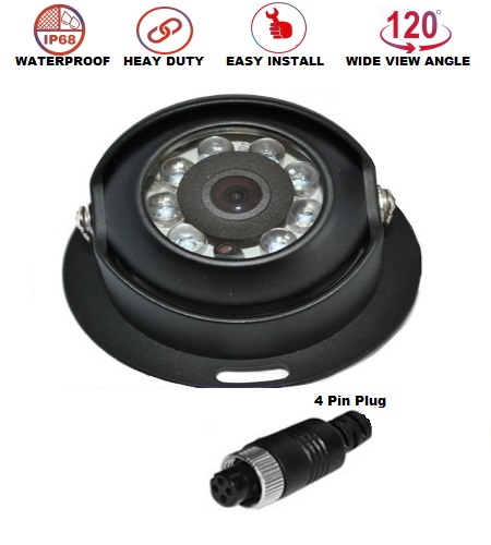 4 PIN Heavy Duty Caravan CCD IR Colour Reversing Camera for Bus Truck Caravan