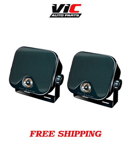 DIETZ CX-4MB 2-way speakers (PAIR) Car/Van/Motorhome/Caravan POD STYLE BLACK
