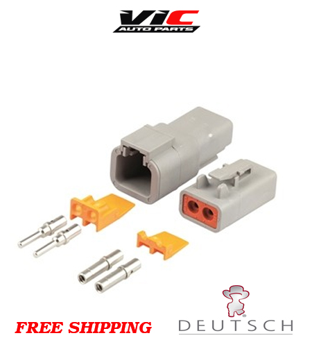 Genuine Deutsch DTP 2-way 2 Pin Electrical Connector Kit #DTP2-KIT