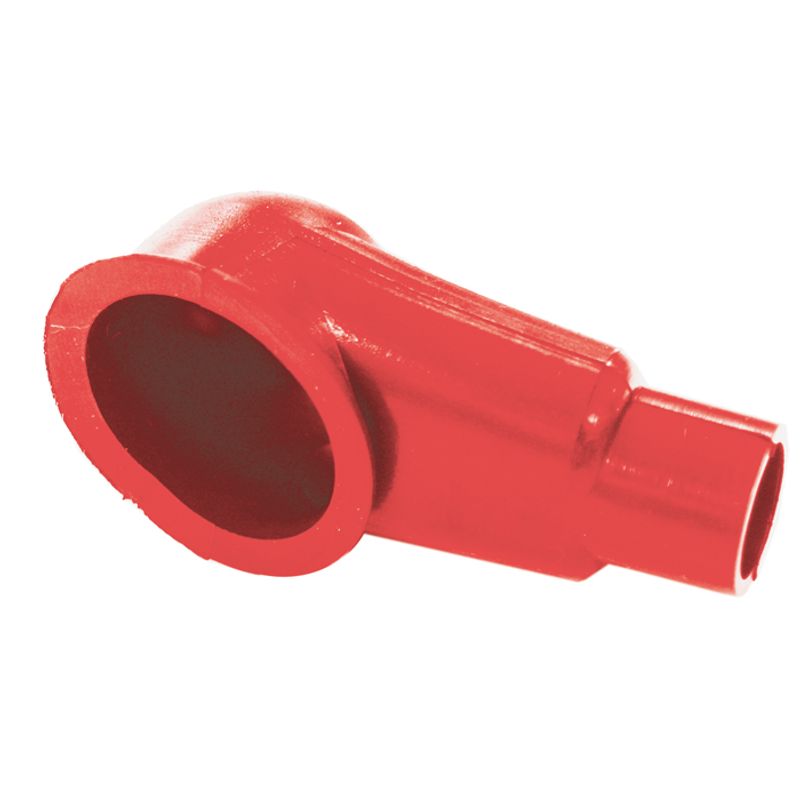 RED TERMINAL INSULATOR LENGTH 40MM, RING OD 18MM CABLE SIZE 5MM 5 PCS