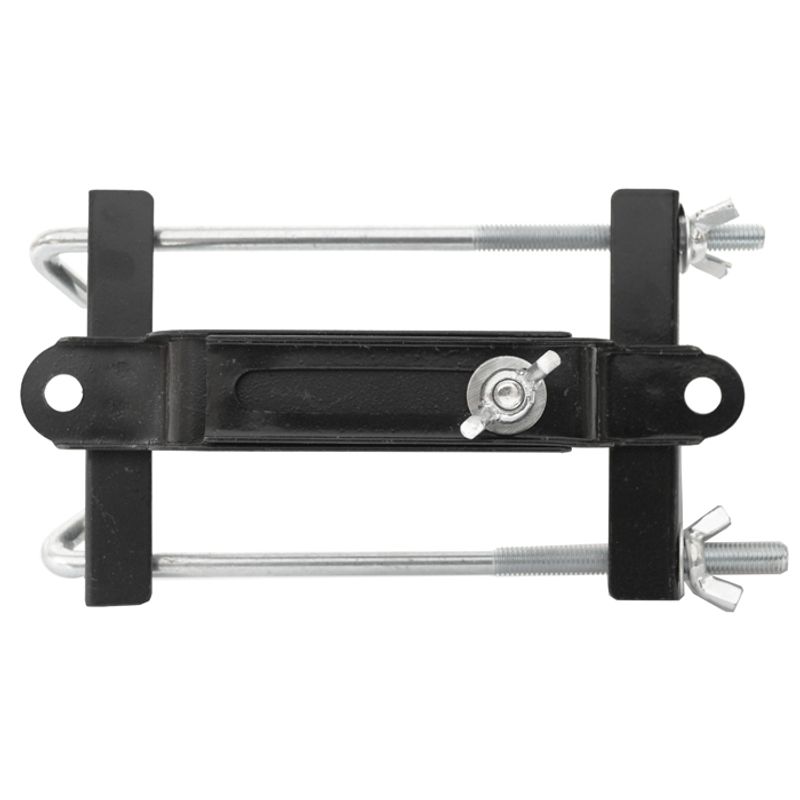 ADJ. BATTERY HOLD DOWN BRACKET 190MM HEIGHT ZINC PLATED J BOLTS