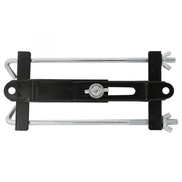 ADJ. BATTERY HOLD DOWN BRACKET 230MM HEIGHT ZINC PLATED J BOLTS