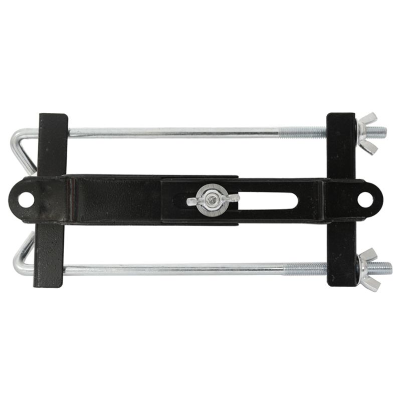 ADJ. BATTERY HOLD DOWN BRACKET 230MM HEIGHT ZINC PLATED J BOLTS