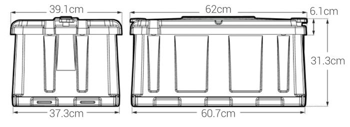 NOCO COMMERCIAL BATTERY BOX SUITS N200 BATTERIES