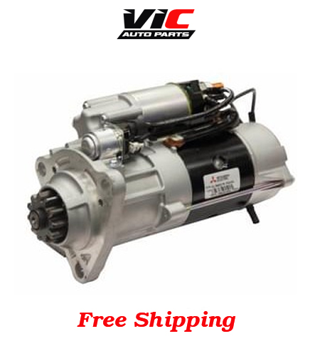 Starter Motor Mitsubishi 12V 11T 56mm CW Suits Kenworth & Peterbuilt, CAT C9/C10/ C12/C15. Cummins ISX / ISM / N14