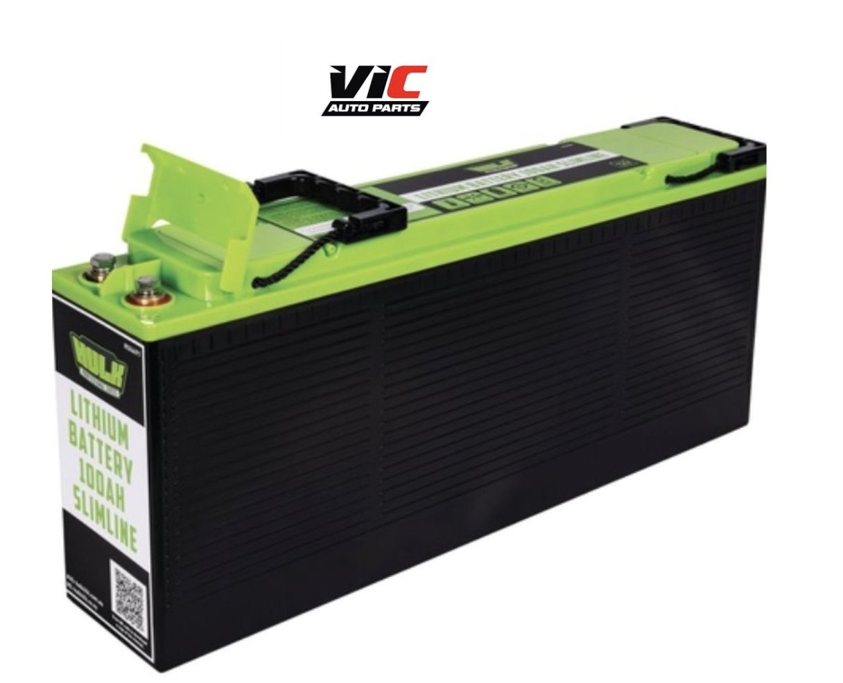 HULK Pro 100Ah Slimline Lithium Battery Lifepo4 12V