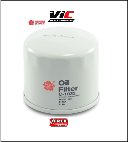 Sakura Oil Filter C-1032 6Pcs Package Z79A Z142A WZ79 WZ142 C-1024 15400579003