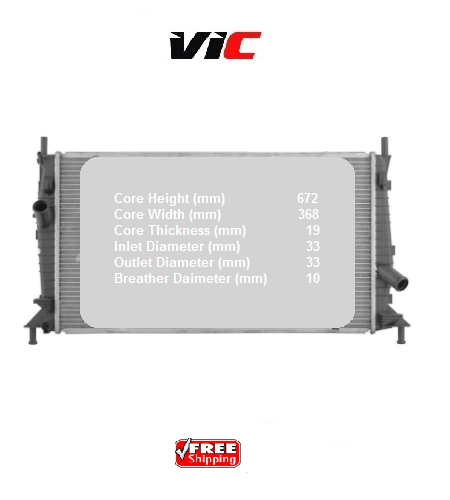 MAZDA 3 / FOCUS T/D RADIATOR 04-11 A/T