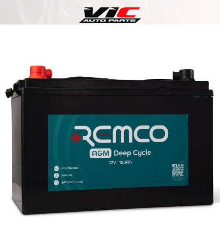 REMCO BATTERY 12V 120 AH REMCO DEEP CYCLE TYPE VRSLALHP M8 330*173*220