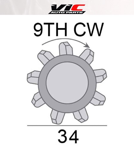 STR MTR 12V 1.4KW 9TH CW SUITS KUBOTA CARRIER ENG D1402 V1501 CT4