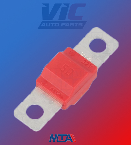 1 X MTA GENUINE 50A AMP MIDI FUSES FOR DUAL BATTERY AND MEGA SOUND SYSTEMS