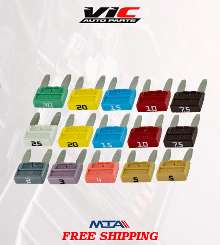 MTA CAR FUSE PCAK MTA MINIVAL 5A – 30A 15 pcs