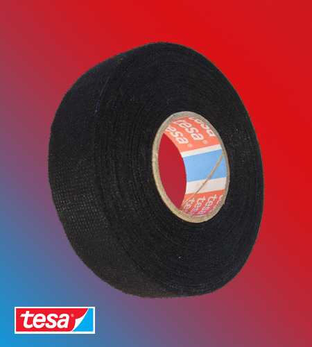 Genuine TESA 51608 19mm x 25m, Black Dampaning Fleece Tape cable looms,wiring harness
