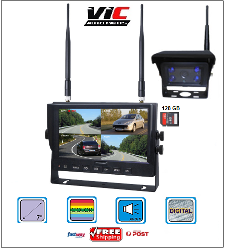 7″ QUADSCREEN MONITOR AND 1 CAMERA KIT